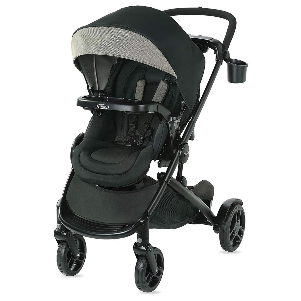 Graco Modes2Grow Infant to Toddler 4 in 1 Convertible Baby Stroller, Haven Gray
