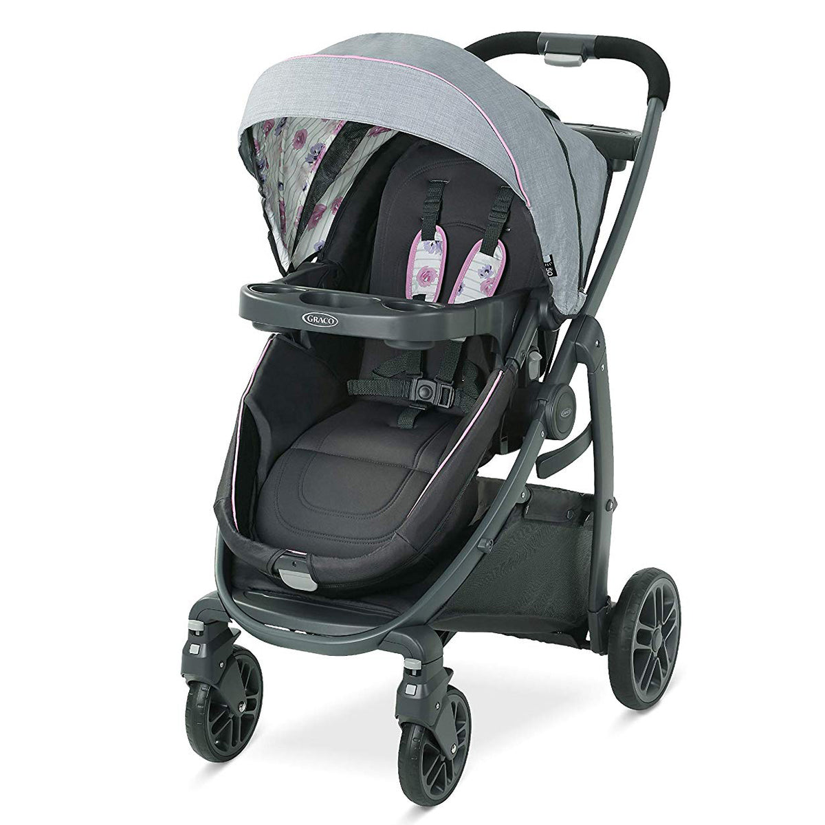 Graco Modes Bassinet Baby Stroller & Infant Car Seat Travel System, Carlee Pink