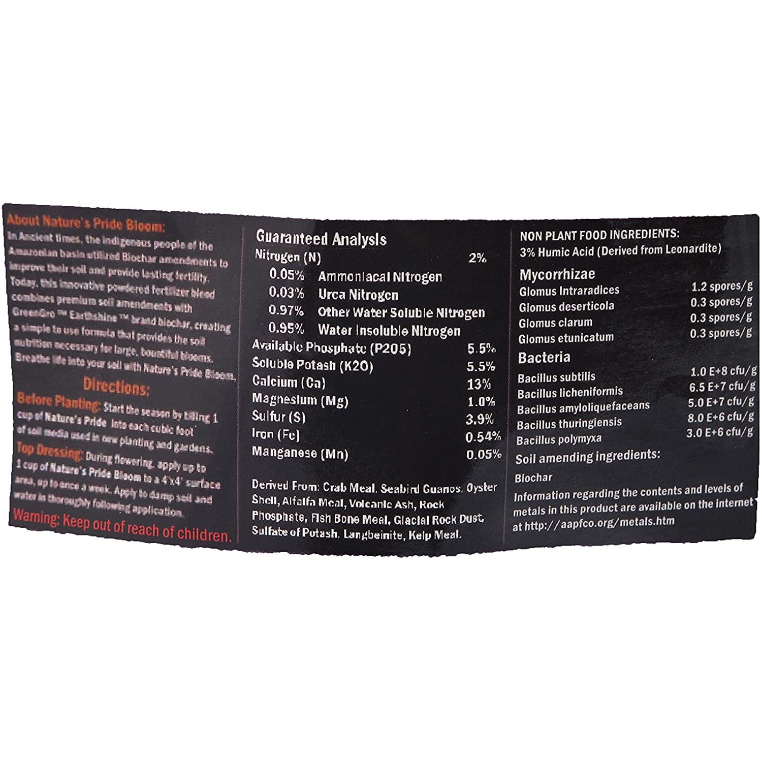 GreenGro Nature's Pride Plant Fertilizer w/ Biochar & Mycorrhizae, 5 Lb (2 Pack)