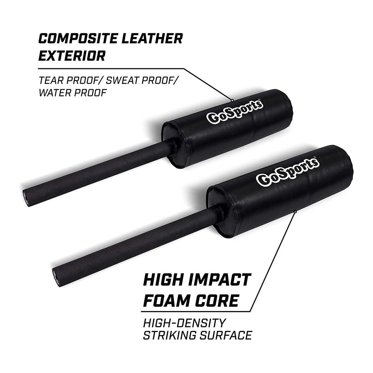 GoSports Padded Blocking Guards for Martial Arts Training (2 Pack)(Open Box)