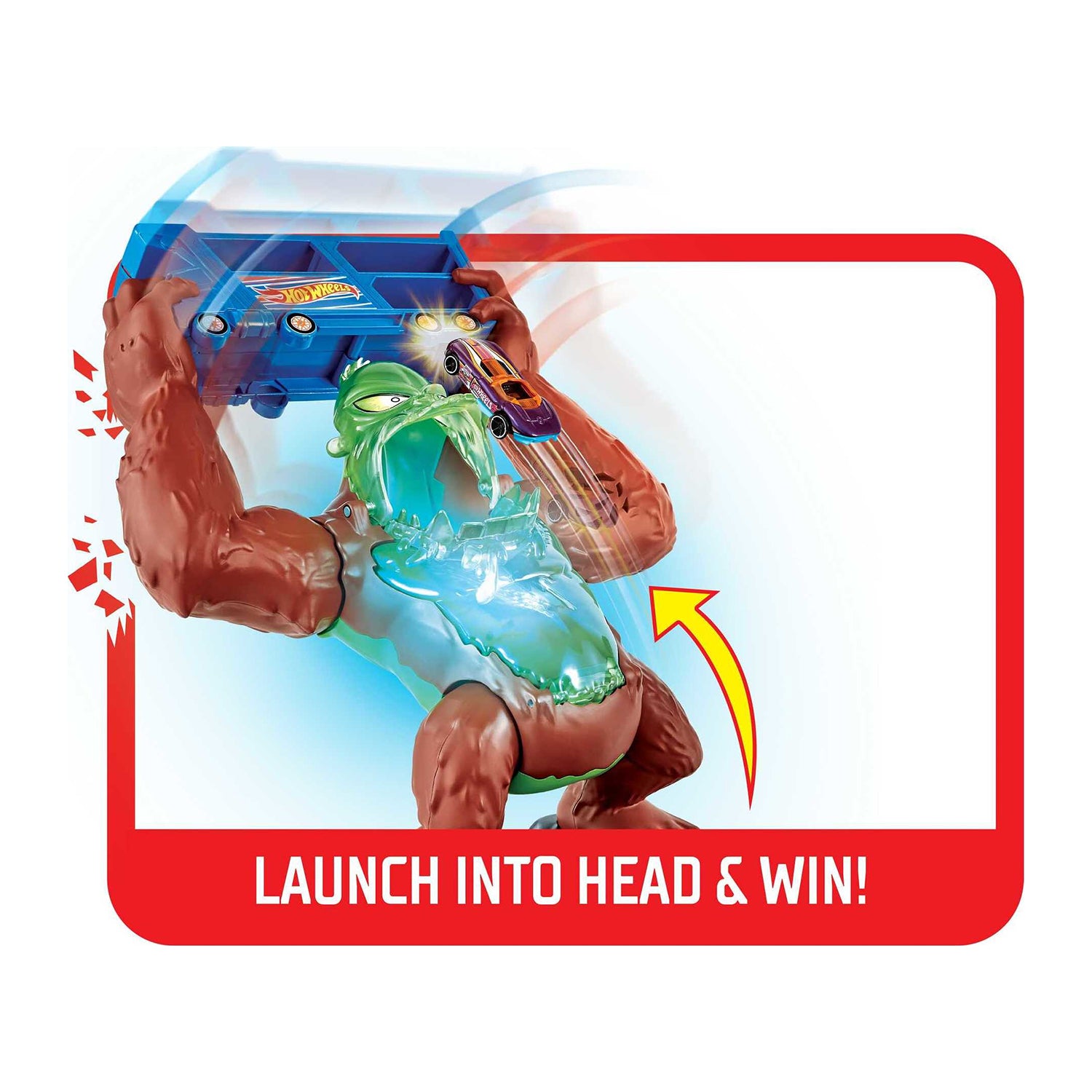 Hot Wheels Toxic Gorilla Slam Gas Station and Tire Repair Shop Car Track Playset - VMInnovations