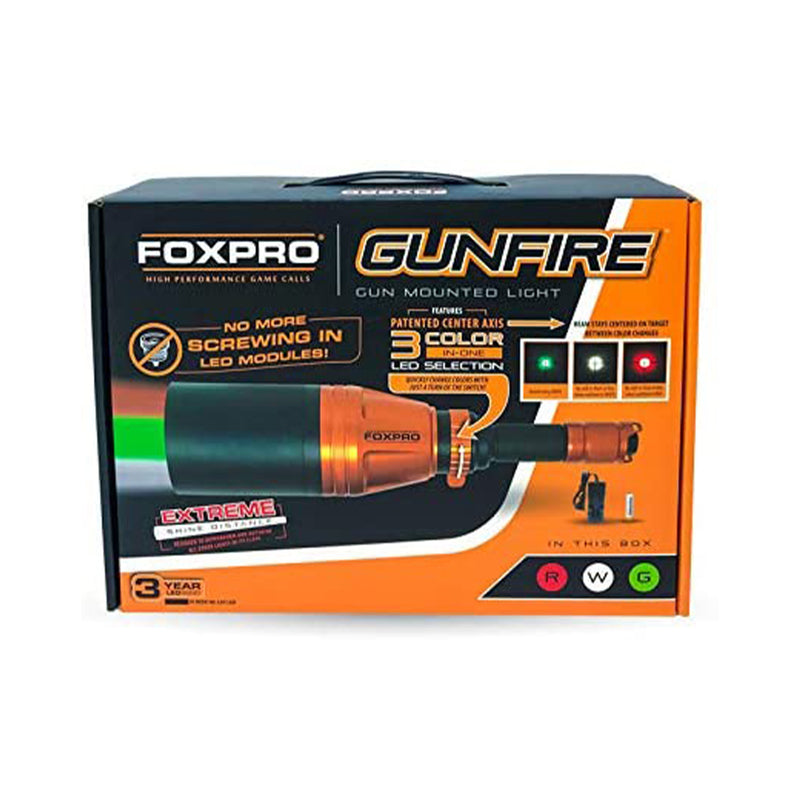 FOXPRO Gunfire Night Hunting Predator Light with Green, White, and Infrared LEDs