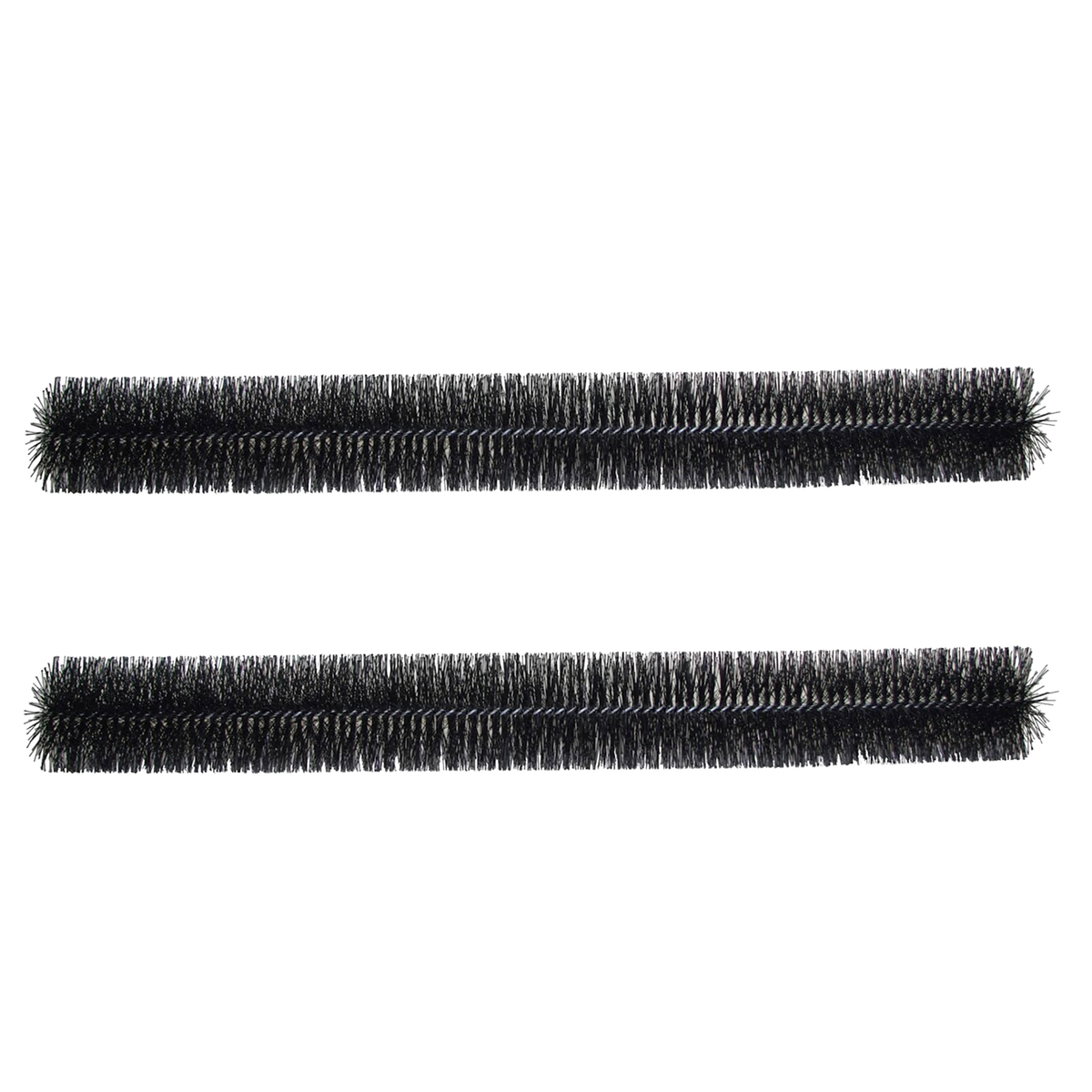 GutterBrush 12 Foot Simple Roof Rain Leaf Gutter Guard Cover w/ Bristles, 2 Pack