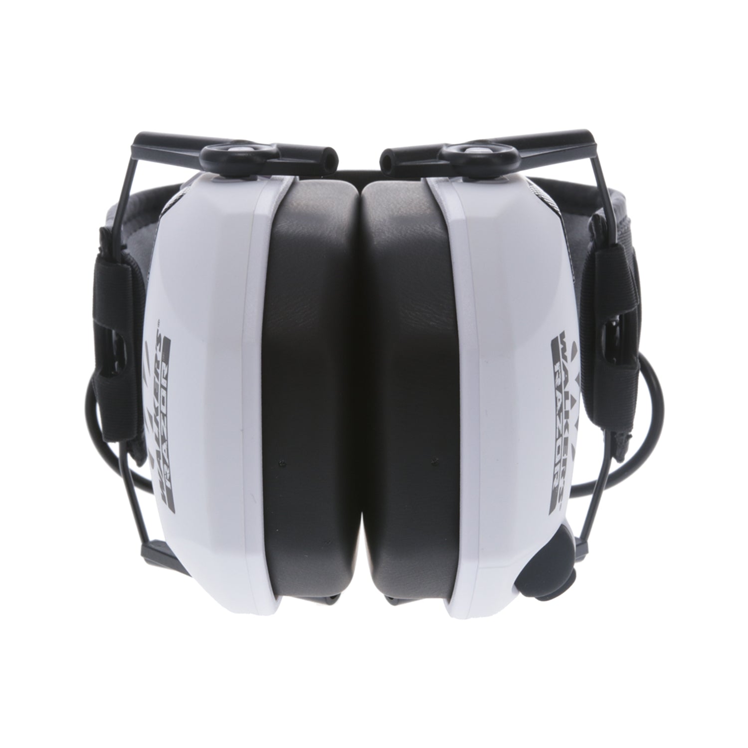 Walker's Razor Slim Shooter White Electronic Hearing Protection Earmuff w/ Case - VMInnovations