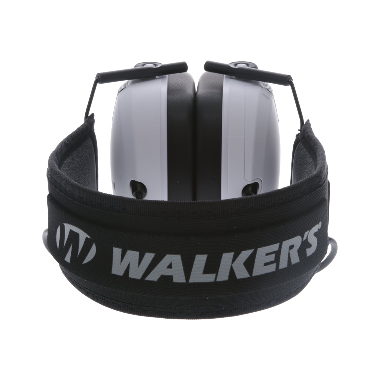 Walker's Razor Slim Shooter White Electronic Hearing Protection Earmuff w/ Case - VMInnovations