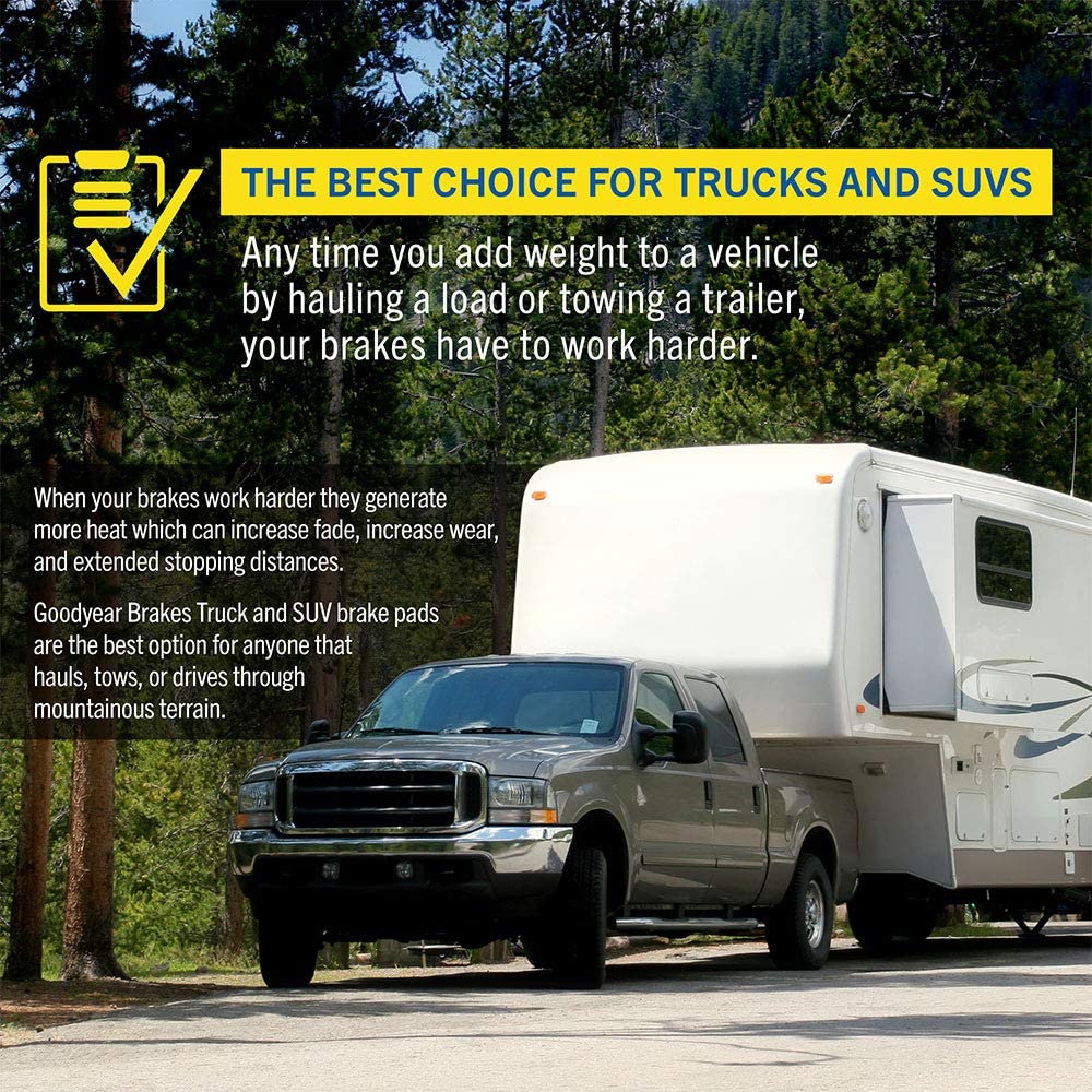 Goodyear Brakes Automotive Carbon Ceramic Truck & SUV Front Brake Pads(Open Box)