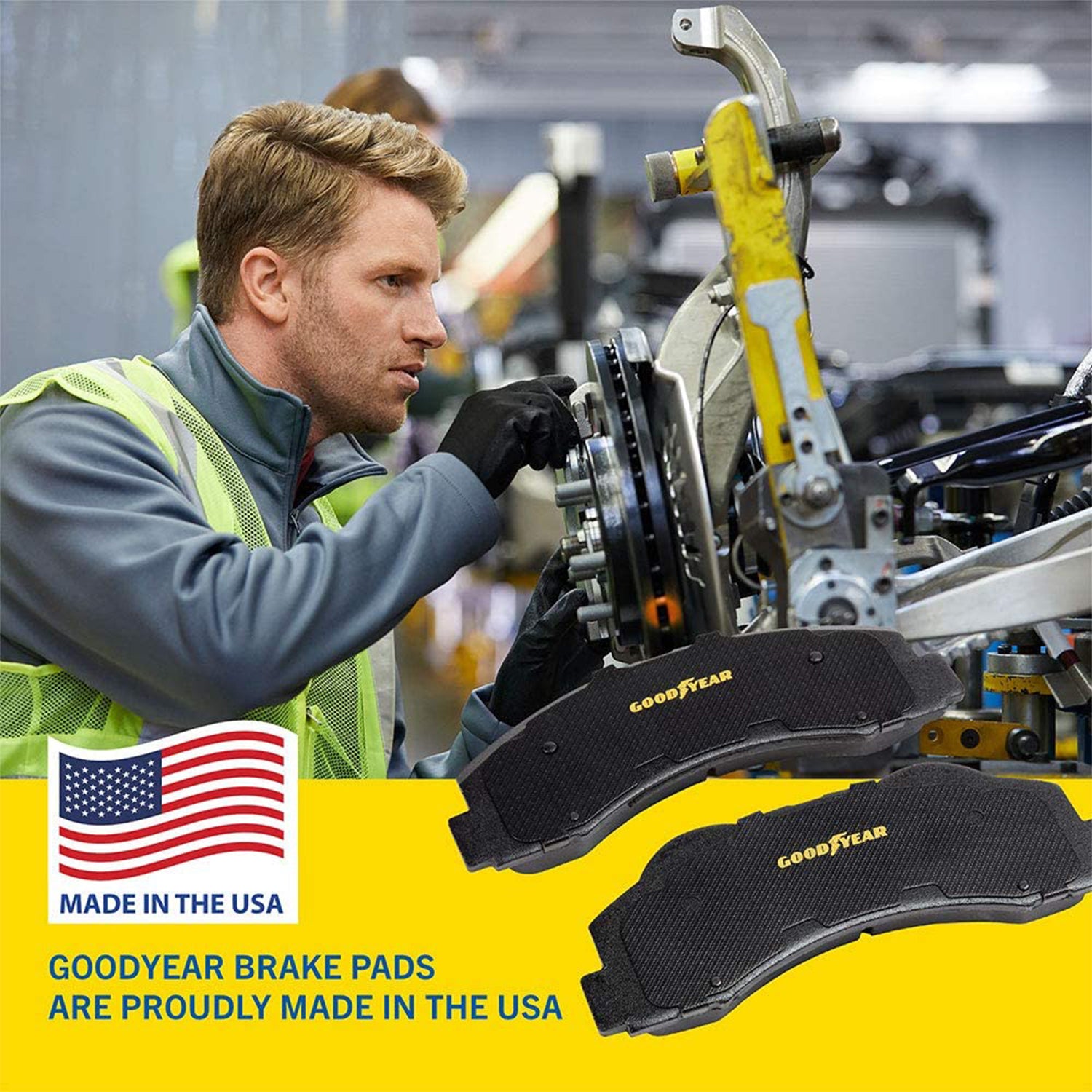 Goodyear Automotive Carbon Ceramic Truck and SUV Front Brake Pads (Open Box)