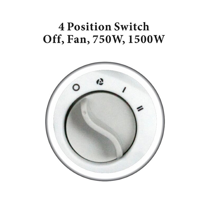 Optimus H-1322 2 Speed Fan Personal Space Heater with Thermostat (Open Box) - VMInnovations