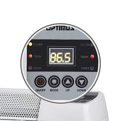Optimus 30 Inch Baseboard Convection Space Heater with Digital Display(Open Box)