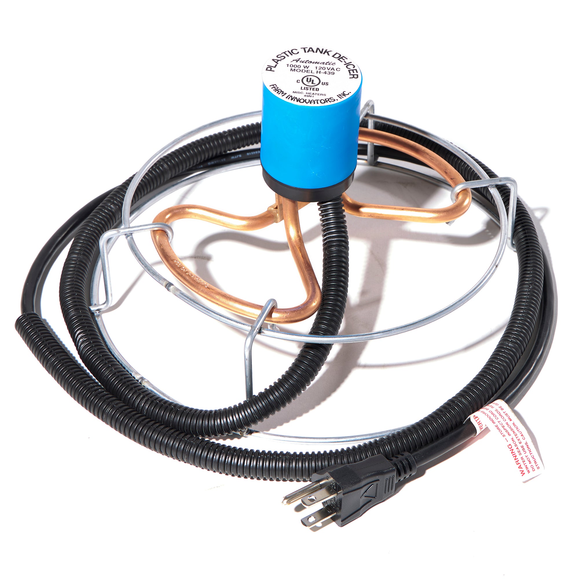 Farm Innovators 1000 Watt Cast Aluminum Submergible Water Deicer (Open Box) - VMInnovations