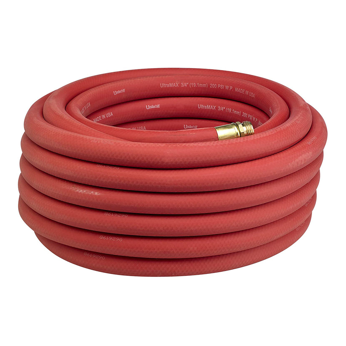 Underhill UltraMax Red Premium 0.75 Inch x 75 Foot Heavy Duty Garden Water Hose