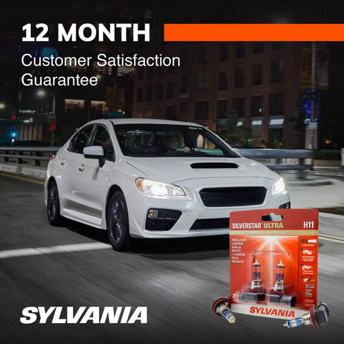 Sylvania SilverStar Halogen High Performance Headlight Bulbs (2 Pack) (Open Box)