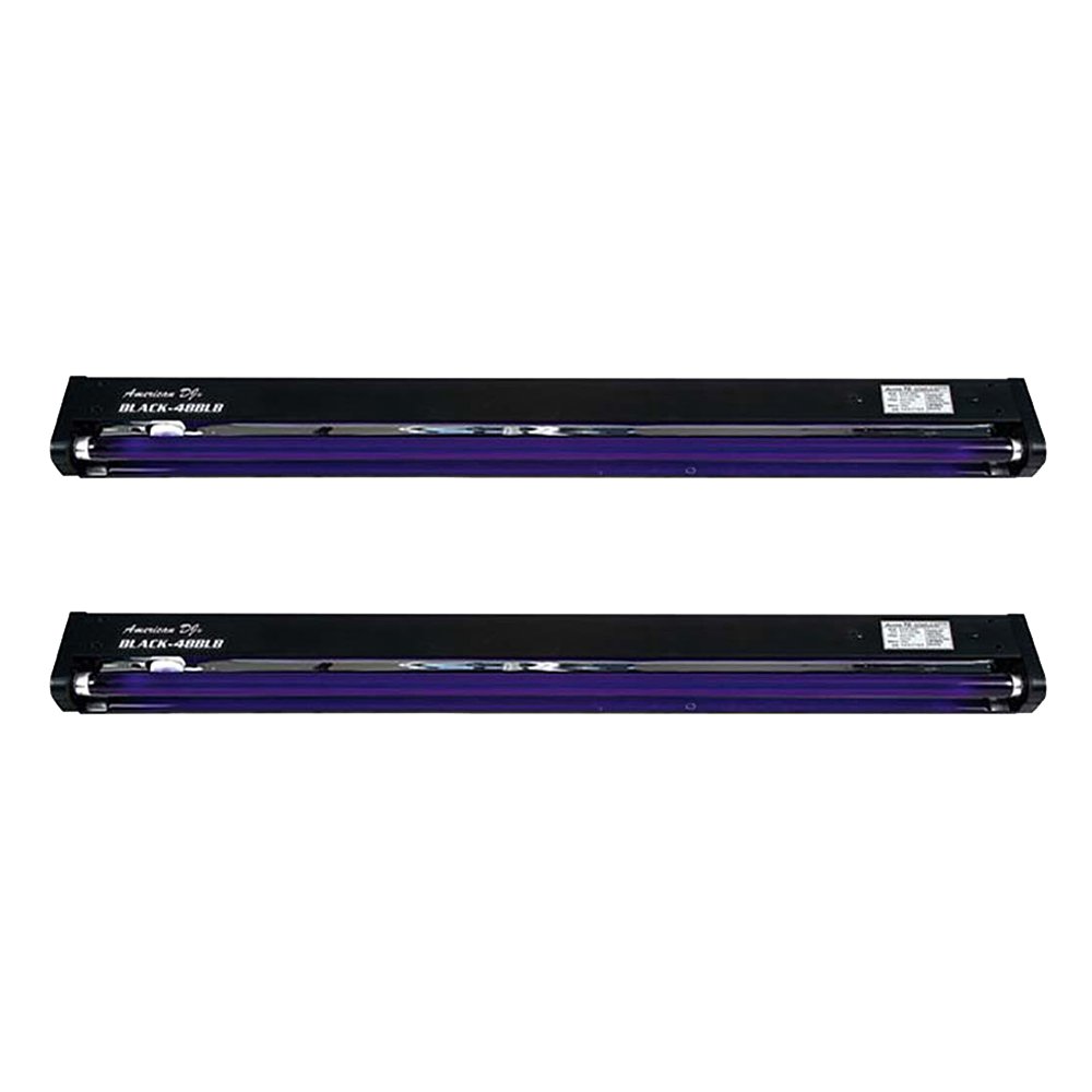 Chauvet DJ Hurricane Fog Machine with Remote & American DJ Blacklight (2 Pack)