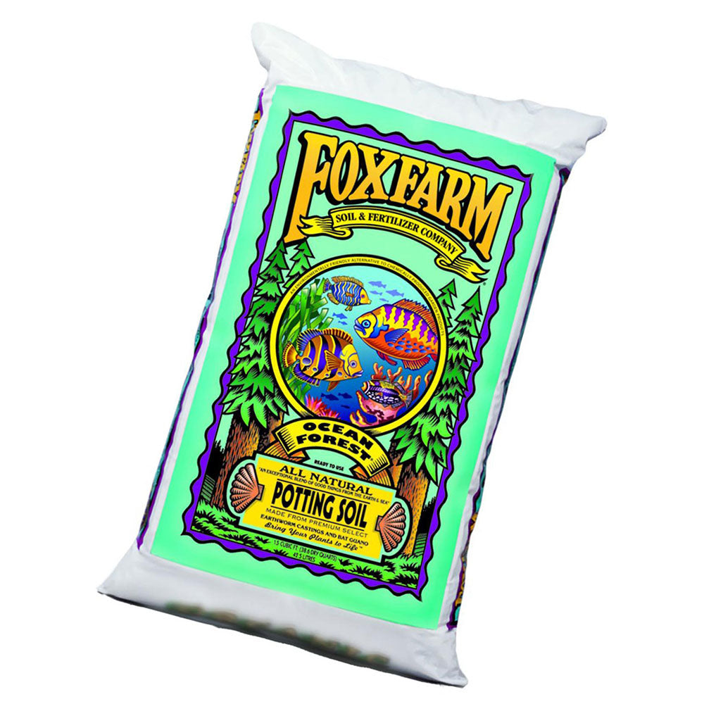Foxfarm FX14053 Ocean Forest Organic Garden Potting Soil Mix 12 Quarts (8 Pack) - VMInnovations