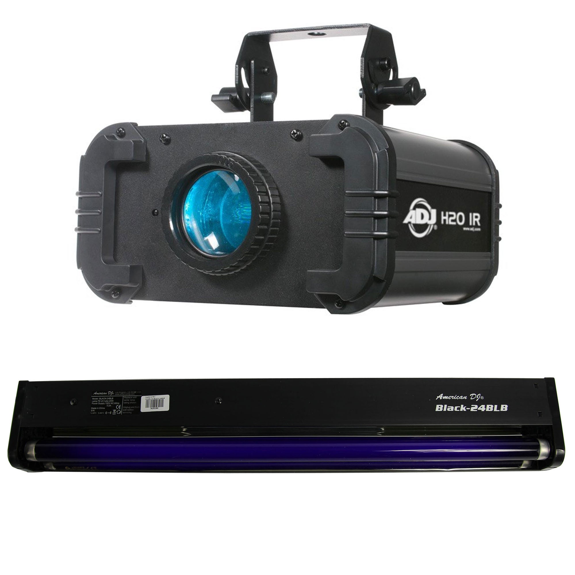American DJ H2O IR LED Water Flowing 5 Colors Light Effect and 24 In Black Light - VMInnovations