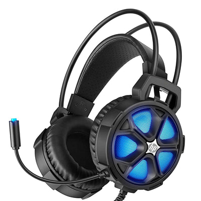 HP H400 Wired Gaming Headset w/ LED RGB Lights & Integrated Mic, For PC & Laptop