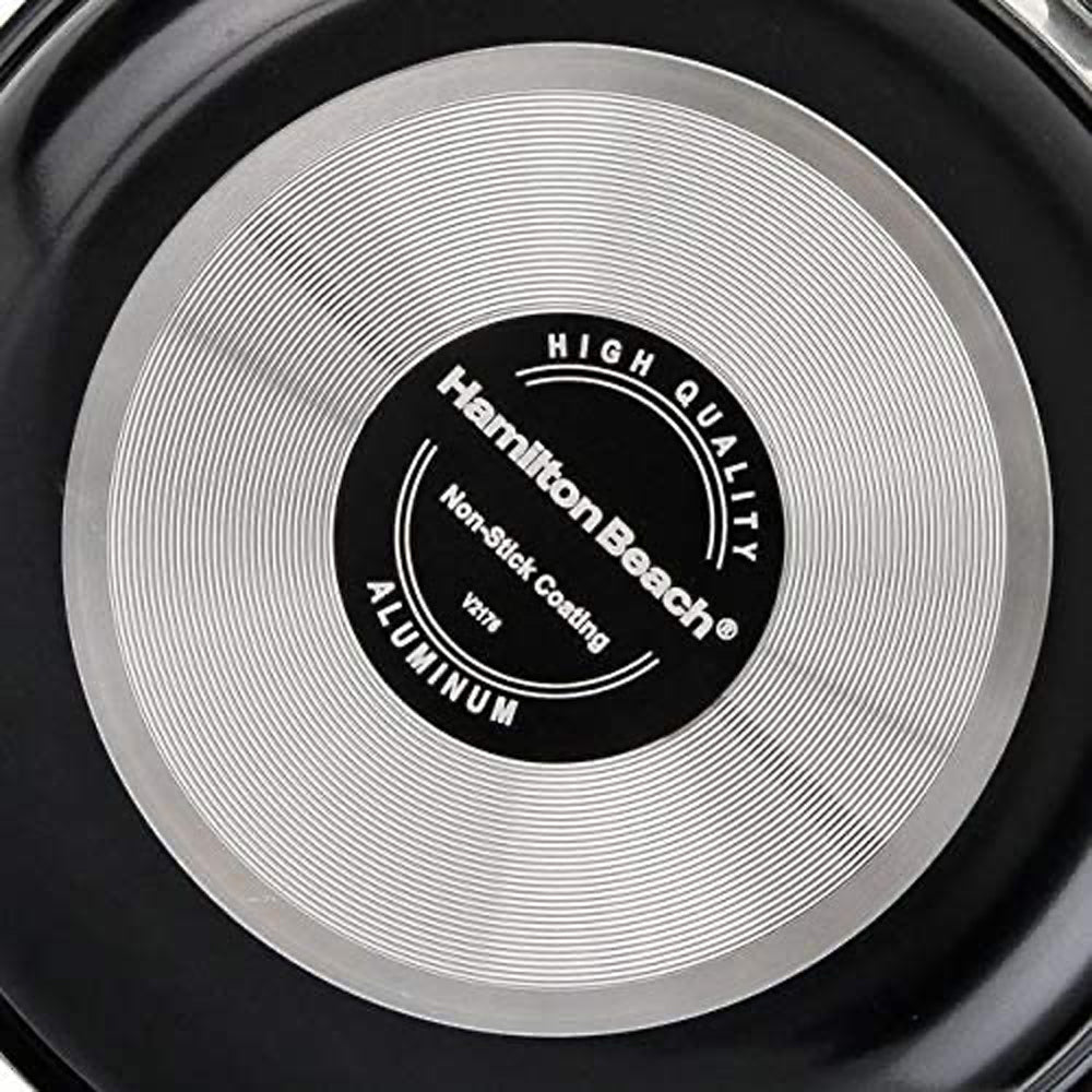Alpine Cuisine 3 Quart Aluminum Nonstick Sauce Pan with Lid & Soft Touch Handle (Refurbished)