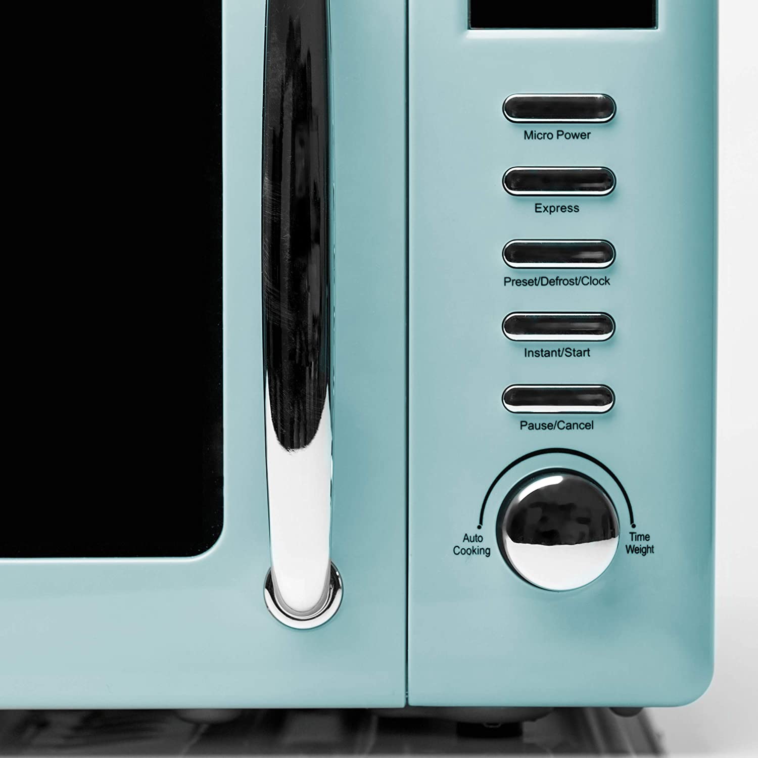 Heritage Vintage Retro 0.7 Cu Ft 700W Countertop Microwave Oven, Blue (Used) - VMInnovations