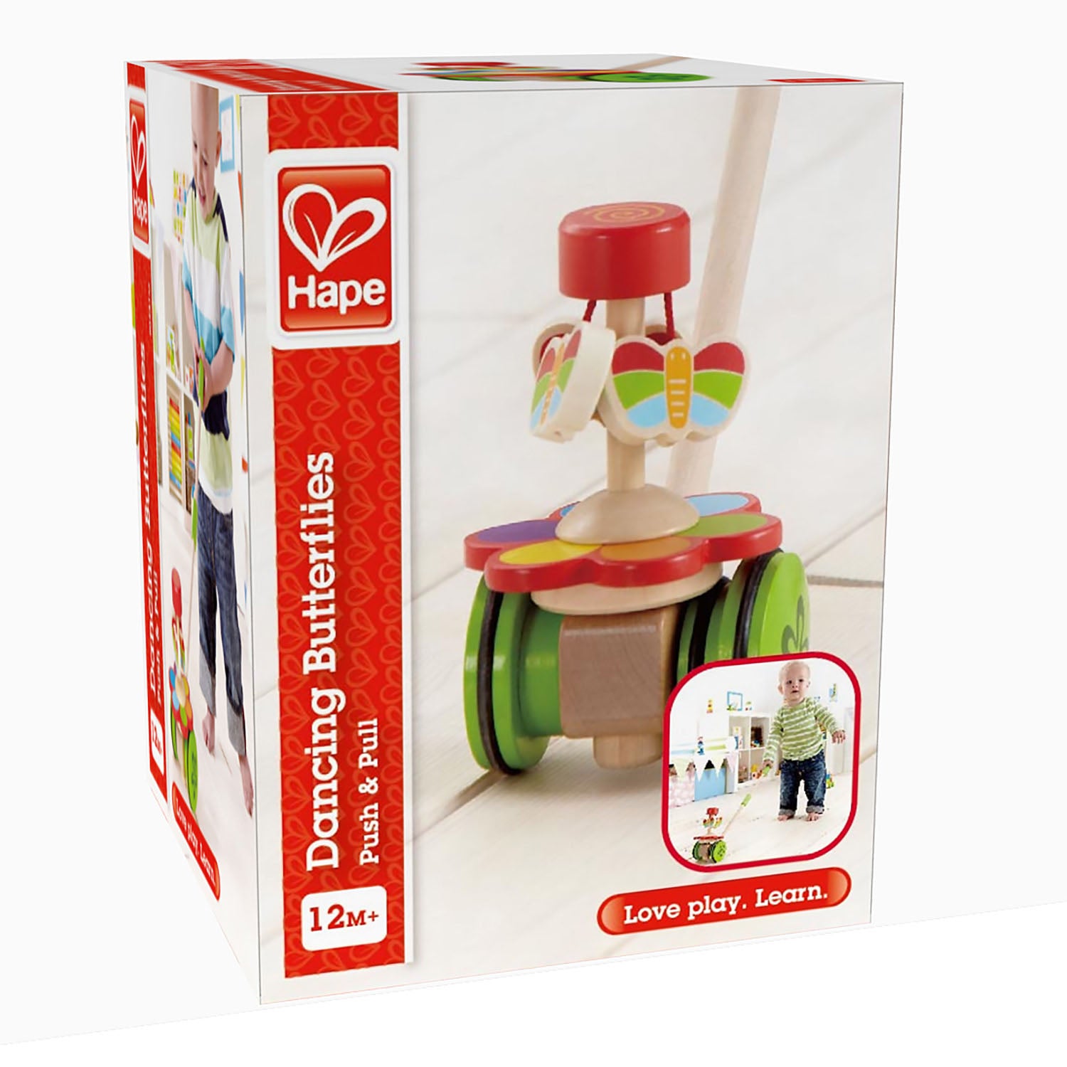 Hape Dancing Rolling Push/Pull Baby Toy for Ages 12 Months and Up (Open Box)