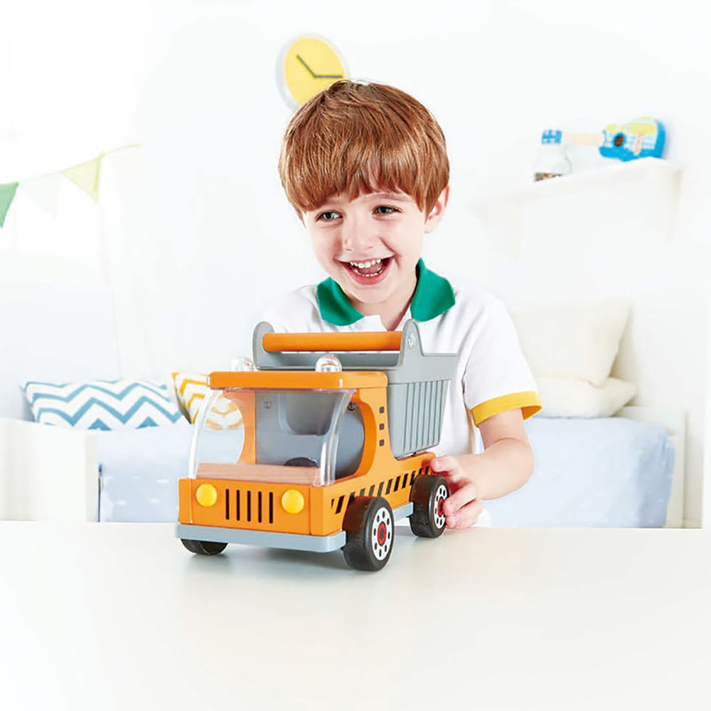 Hape Dumper Truck Non Toxic Construction Toy Vehicle Ages 3 and Up (Open Box) - VMInnovations