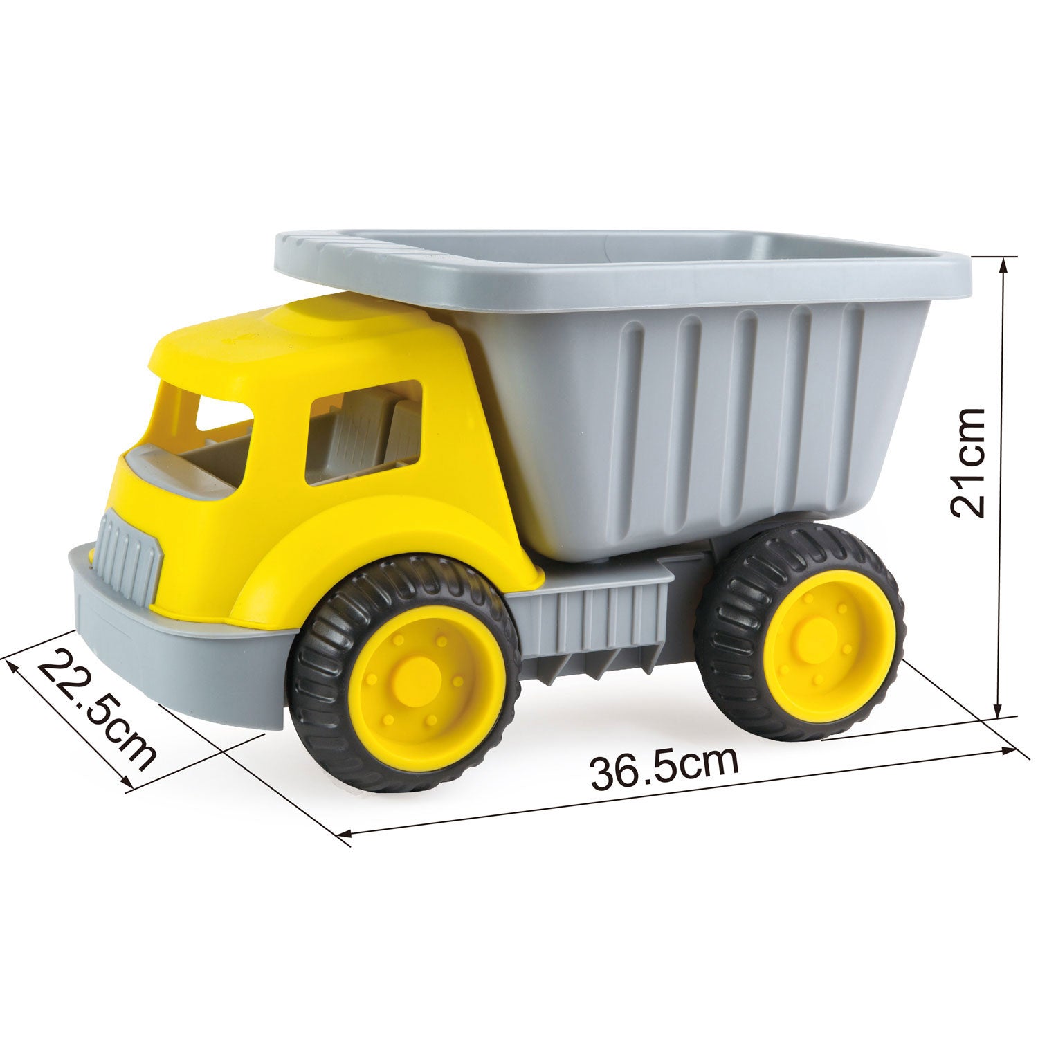 Hape Load Tote Kids Plastic Construction Dump Truck Sand Toy, Yellow (Open Box) - VMInnovations