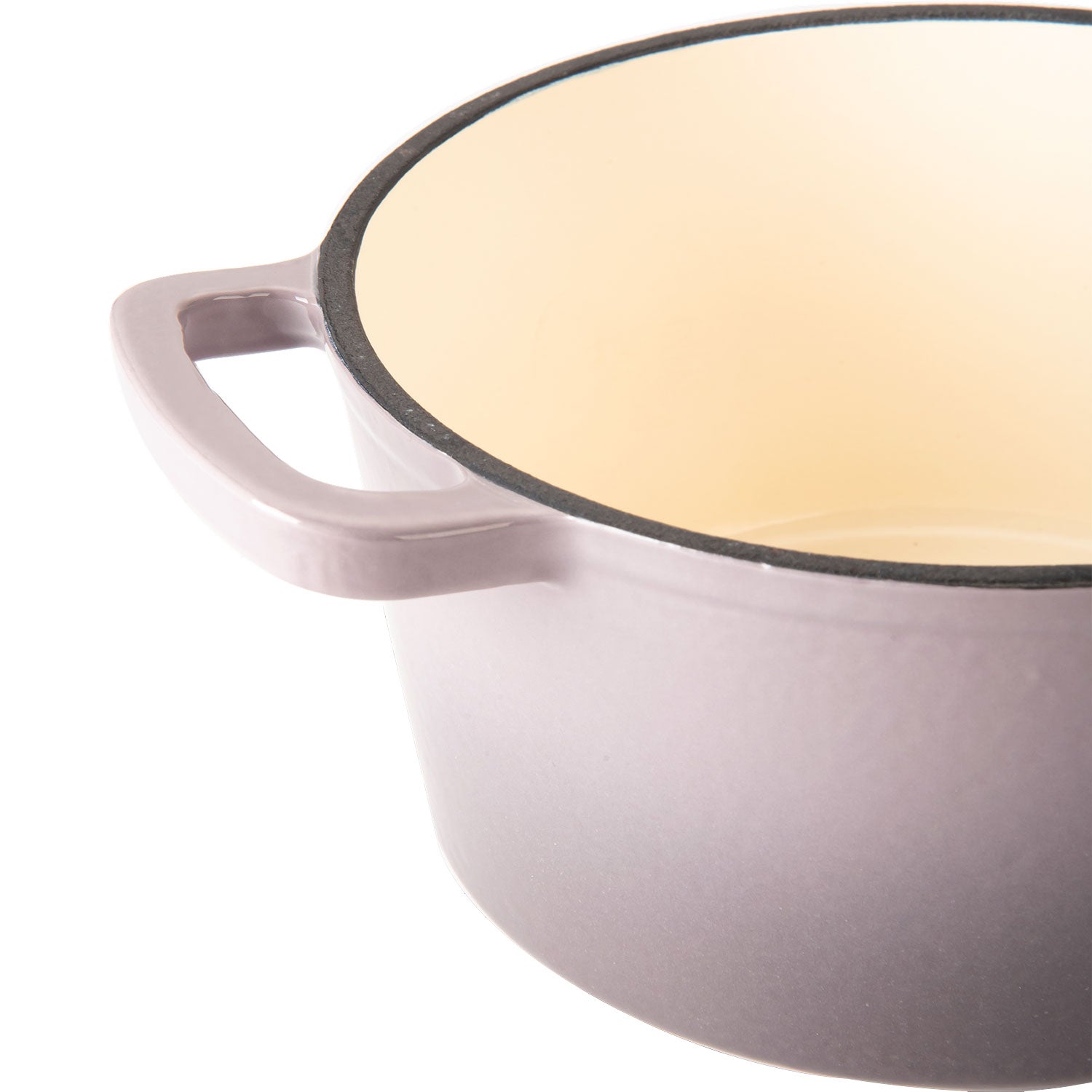 Hamilton Beach Enameled 5.5 Qt Dutch Oven Pot & 2 Qt Cast Iron Sauce Pan, Gray - VMInnovations