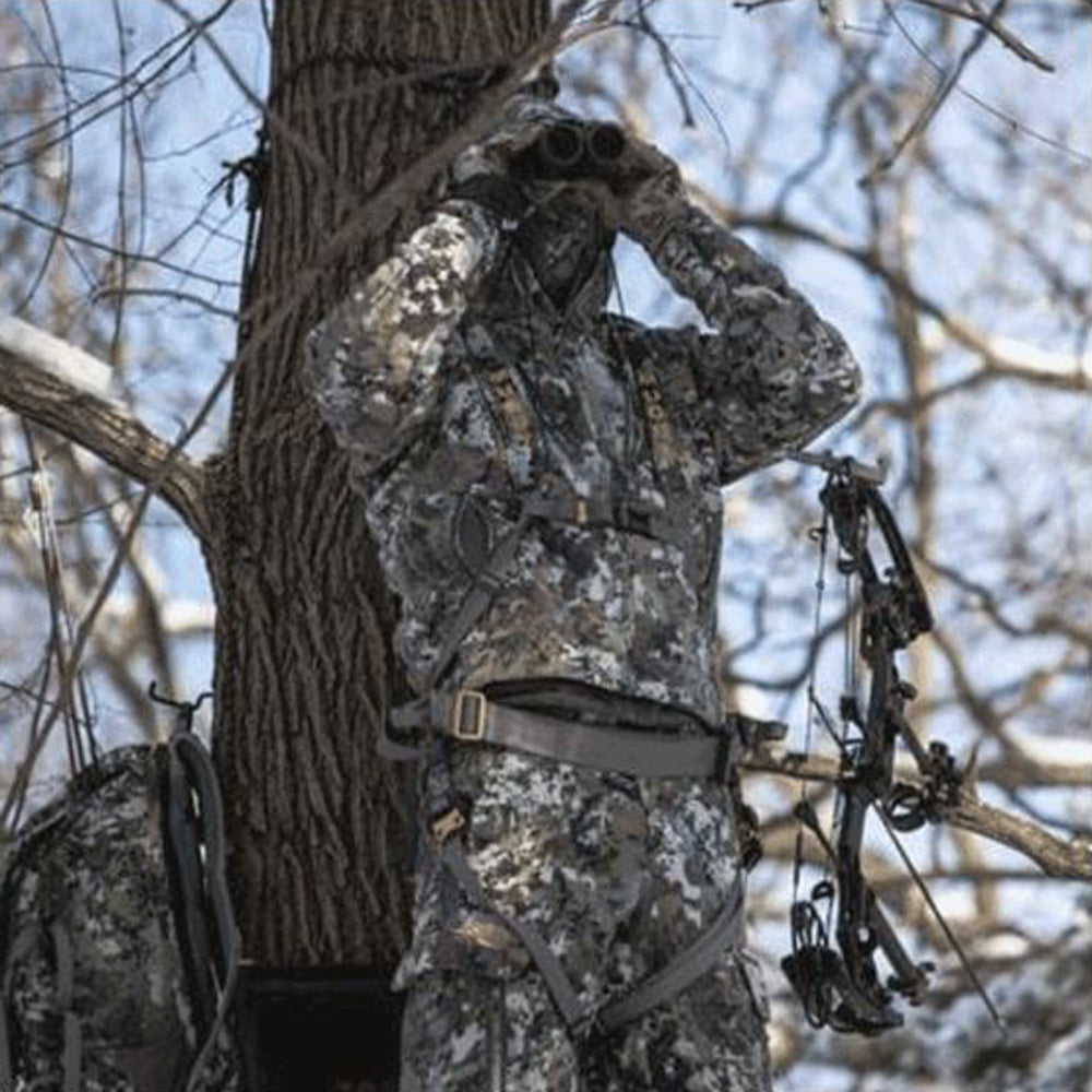 Muddy Ambush Hunting Quick Release Padded Deer Treestand Safety Harness, Camo (For Parts)