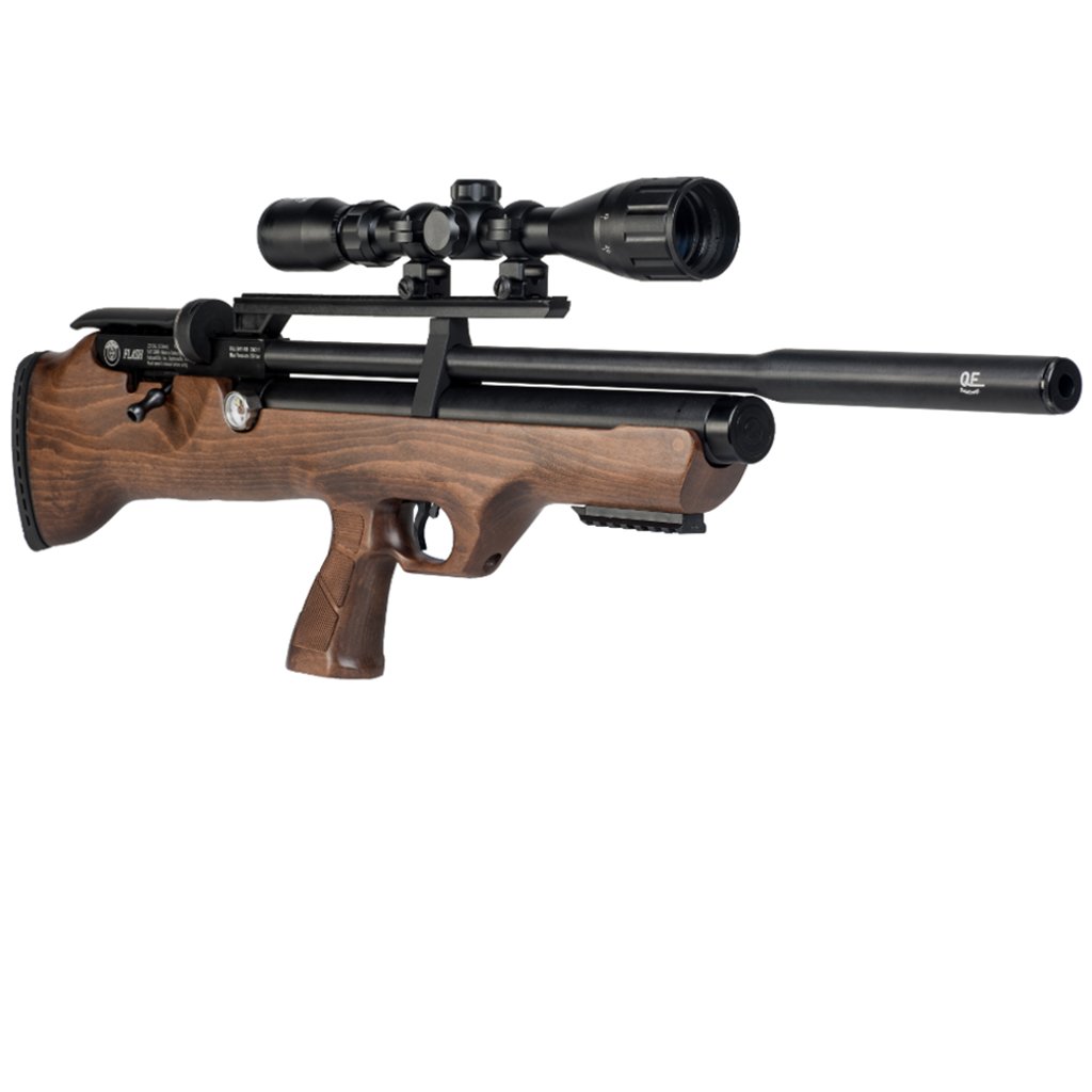 Hatsan FlashPupQE Advanced 0.25 Caliber 900 FPS 19.4" Barrel PCP Air Rifle Gun - VMInnovations