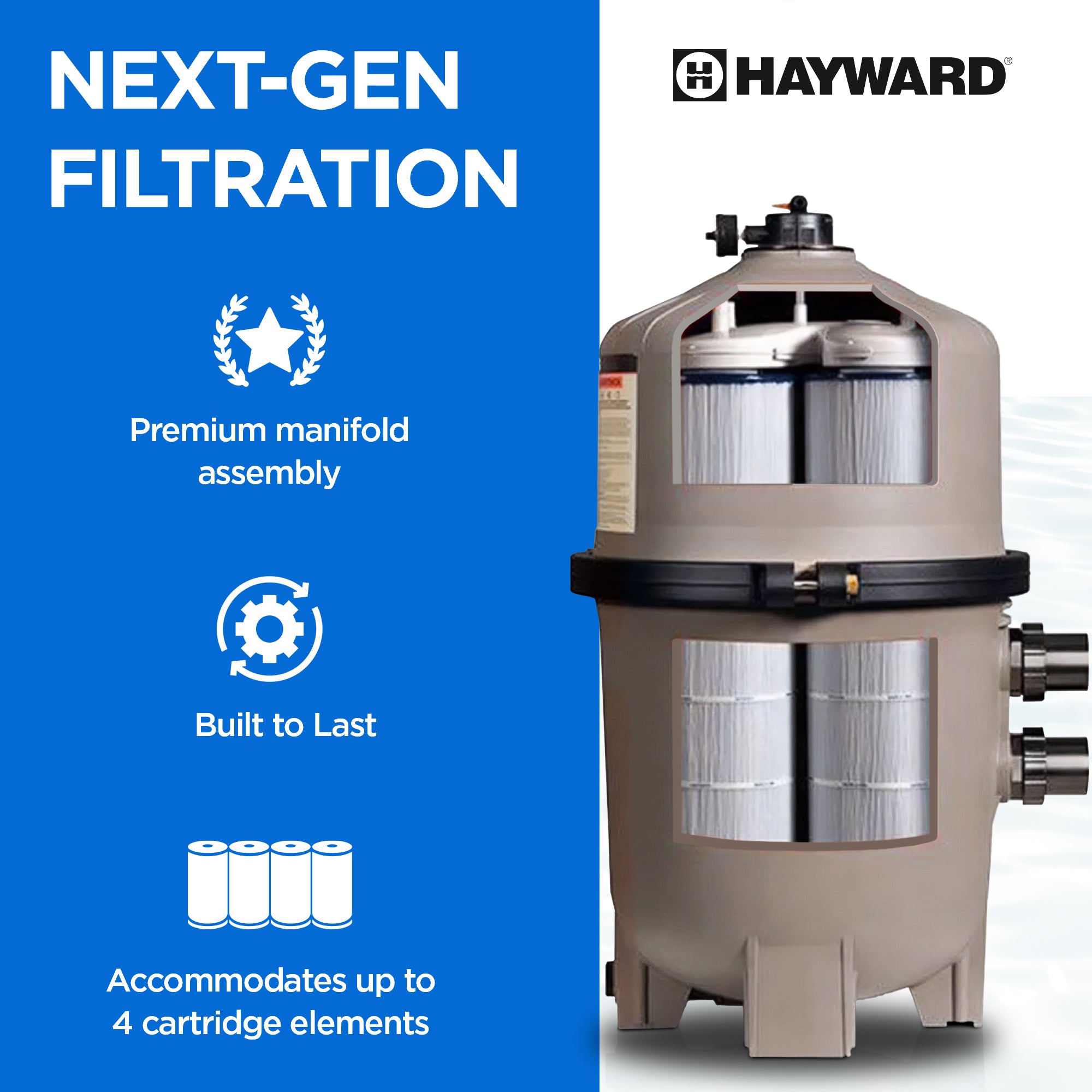 Hayward Top Manifold Assembly for SwimClear In Ground Cartridge Filter(Open Box) - VMInnovations