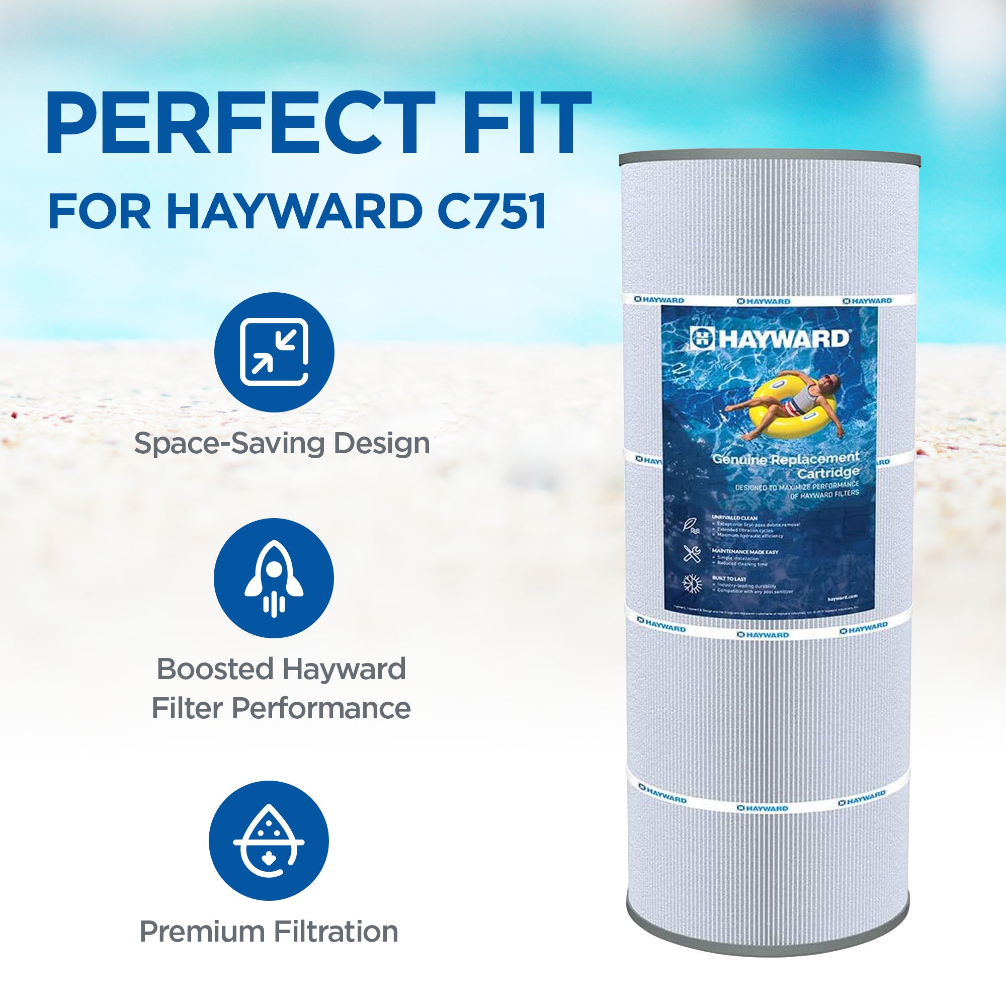 Hayward Replacement Cartridge Element for StarClear Plus C751 Filters (Used) - VMInnovations