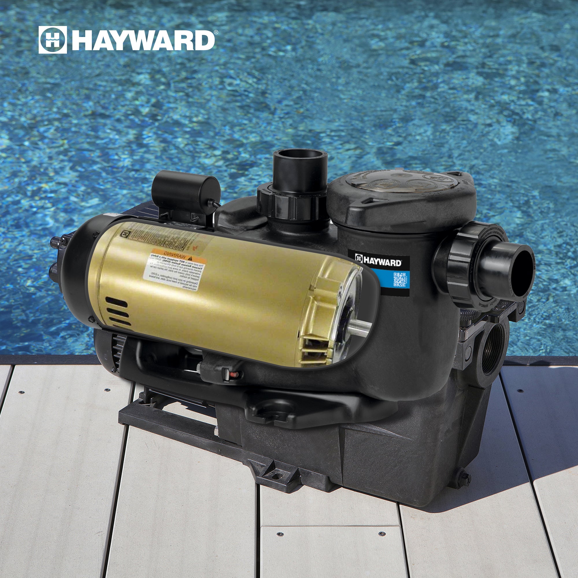 Hayward Single Speed 1.5 Horsepower Replacement Super Pump Motor (Open Box)