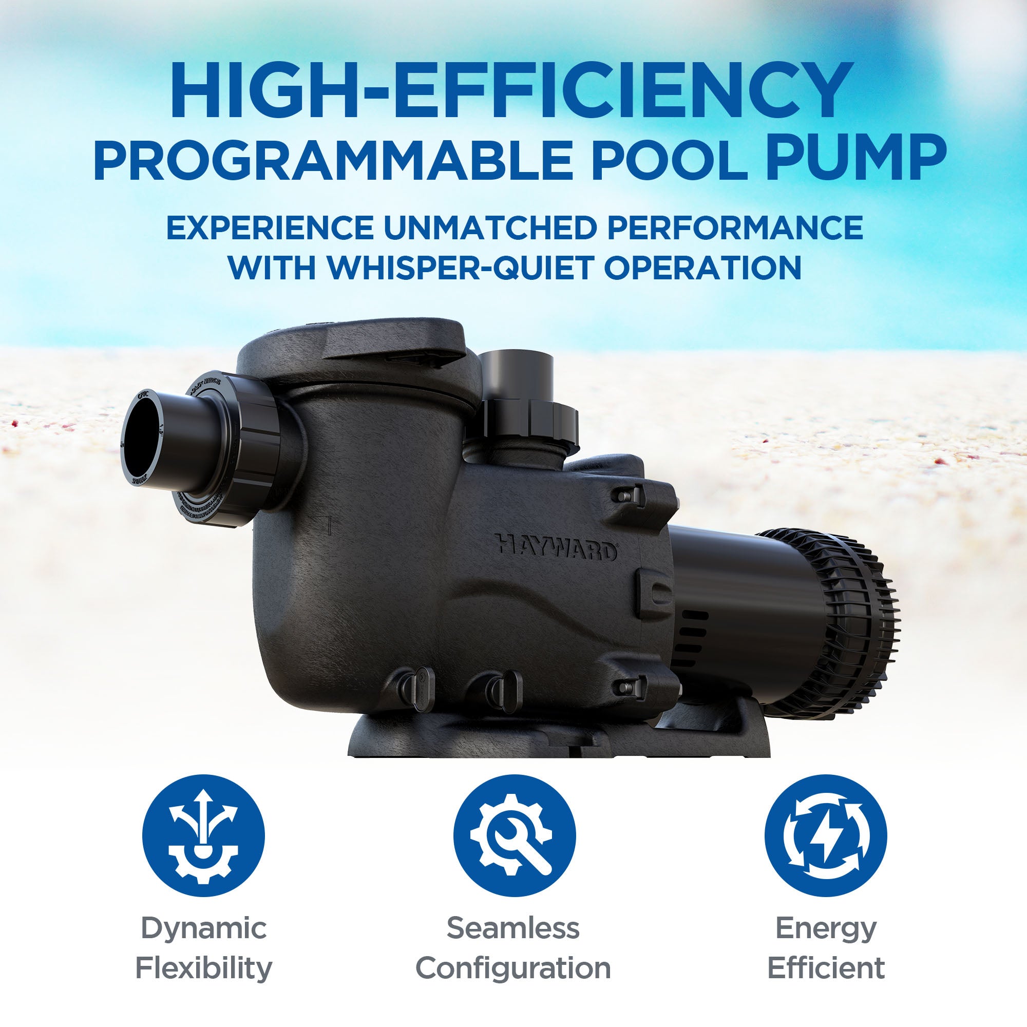 Hayward MaxFlo XE 2.25HP 230/115V Ultra High Efficiency Pool Pump, W3SP2315X20XE - VMInnovations