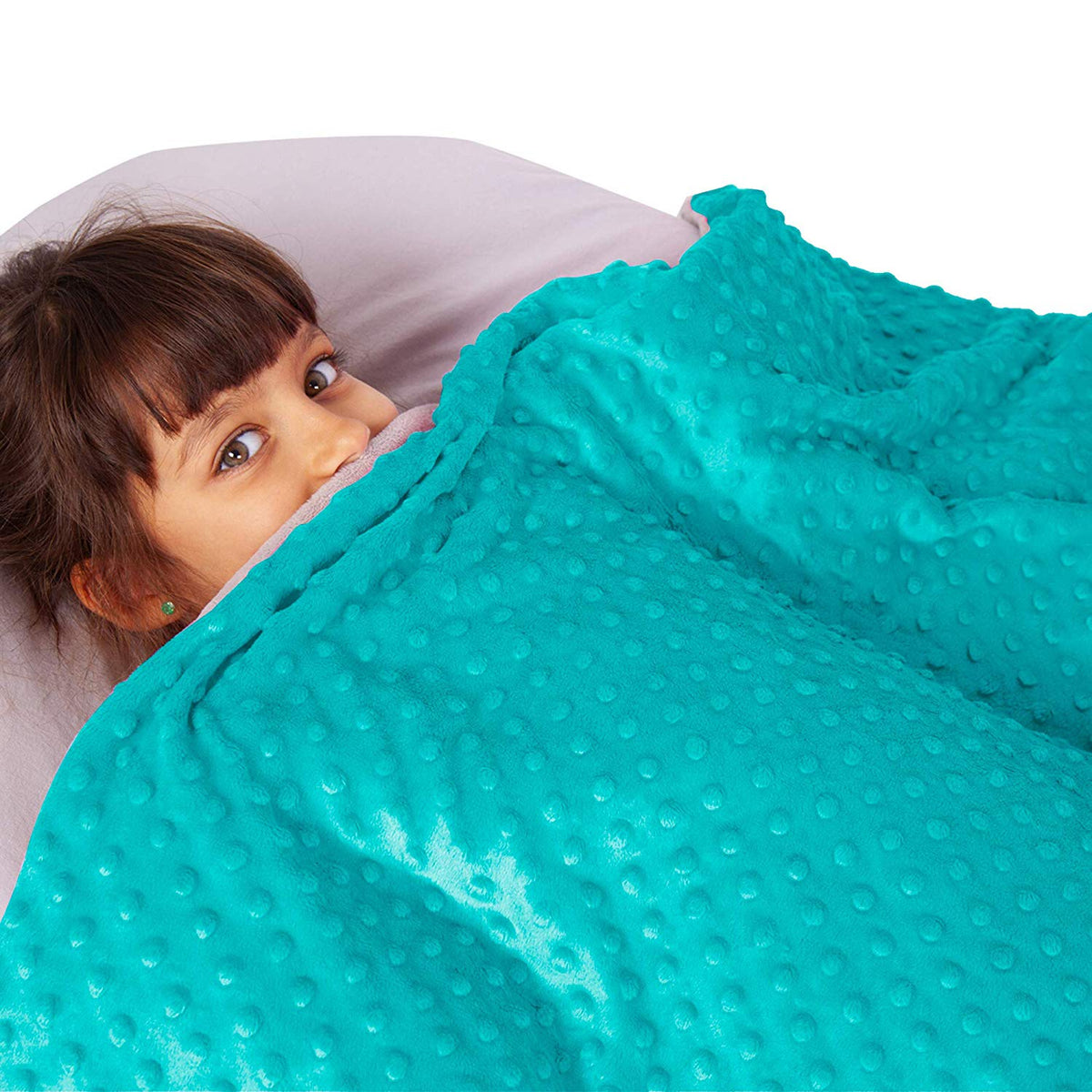 Hazli Soft 7-Pound Sensory Calming Cotton Weighted Blanket for Kids (Open Box)