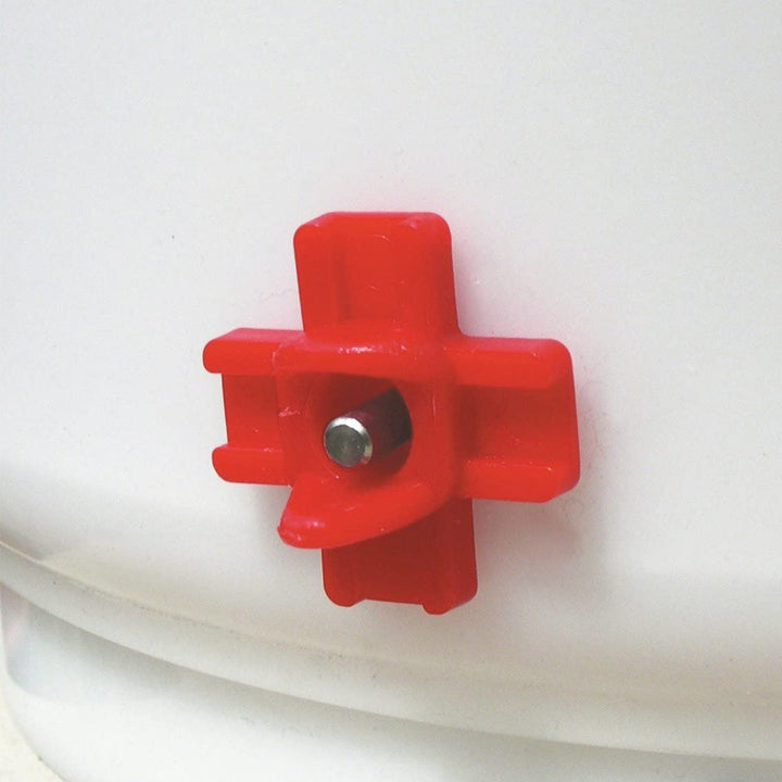 Farm Innovators HB-60P Heated 2 Gallon Poultry Water Bucket Drinker, White/Red - VMInnovations