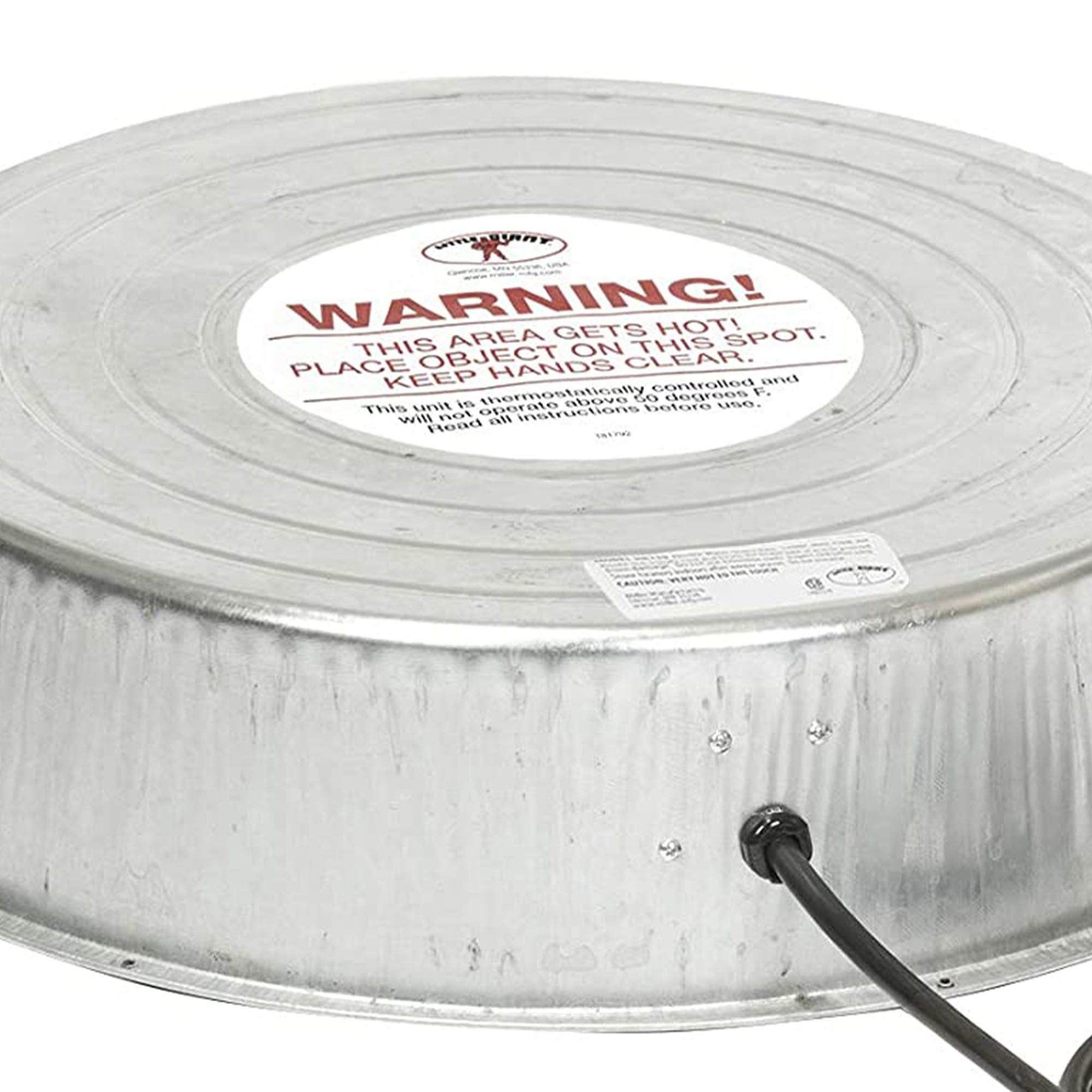 Little Giant 110 Watt Electric Galvanized Steel Water Heater Base for Barns - VMInnovations