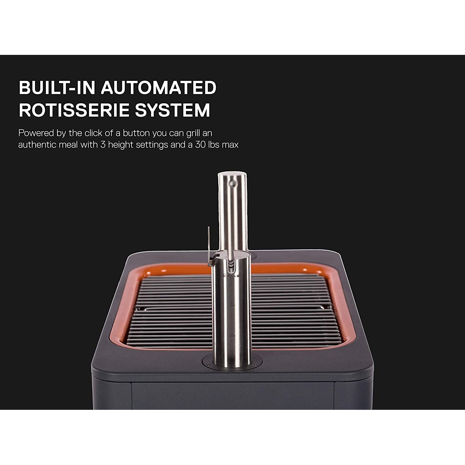 Everdure by Heston Blumenthal FUSION 29 Inch Pedestal Charcoal Grill/Rotisserie