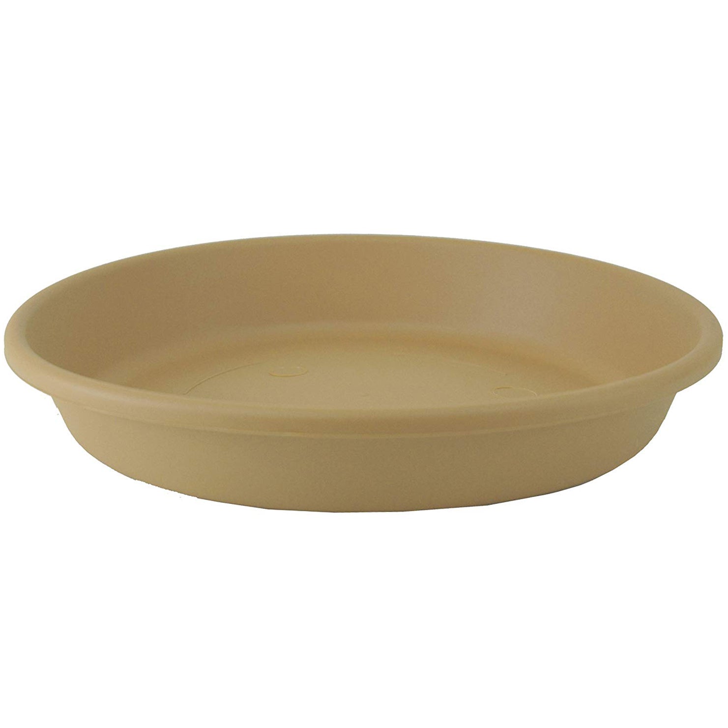 HC Companies Classic 10 Inch Round Flower Pot Plant Saucer, Sandstone (24 Pack)