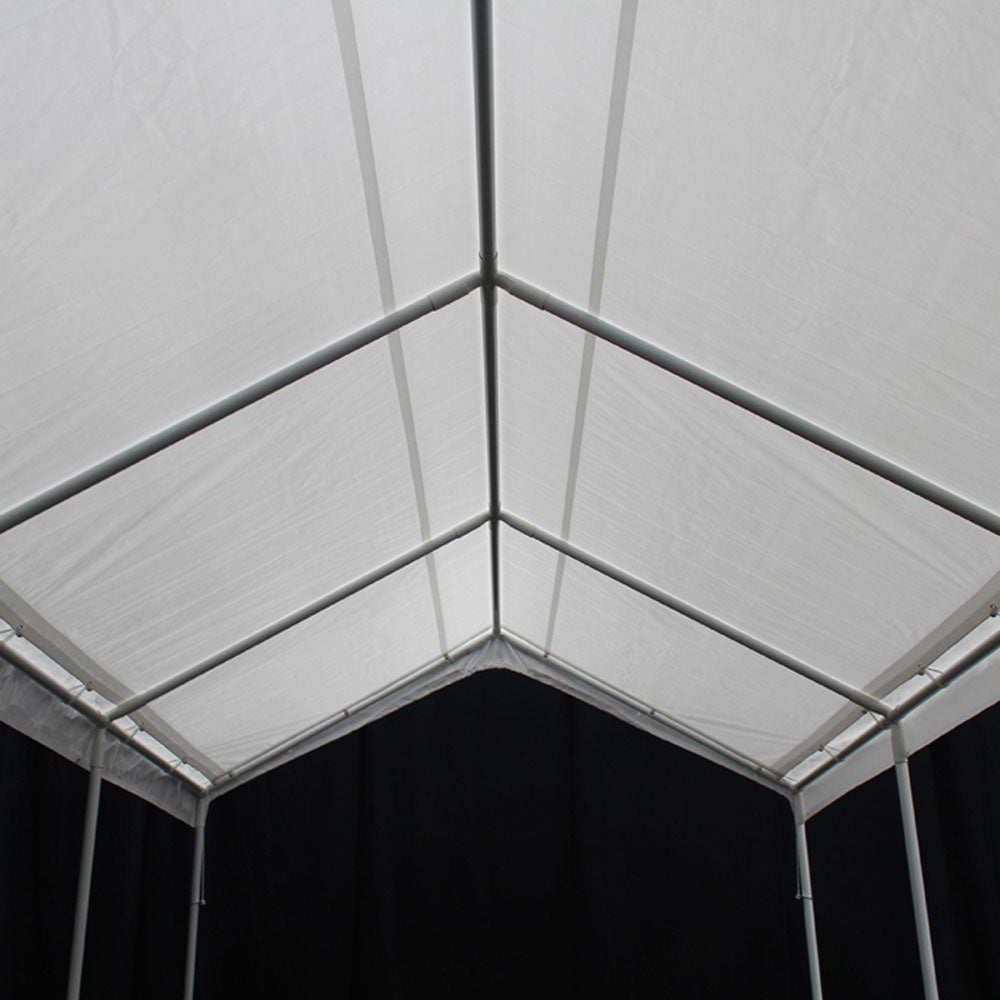 King Canopy Hercules 10 x 20 Foot 8 Leg Outdoor Shade Canopy, White (Open Box)