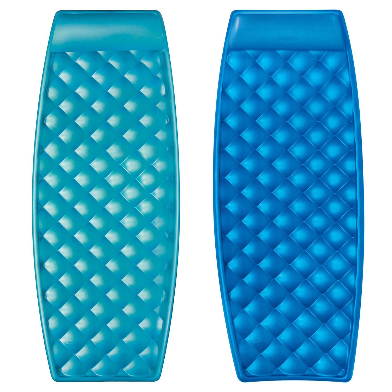 SwimWays Aquaria Solana Swimming Pool Floating Loungers, Aqua and Blue (2 Pack)