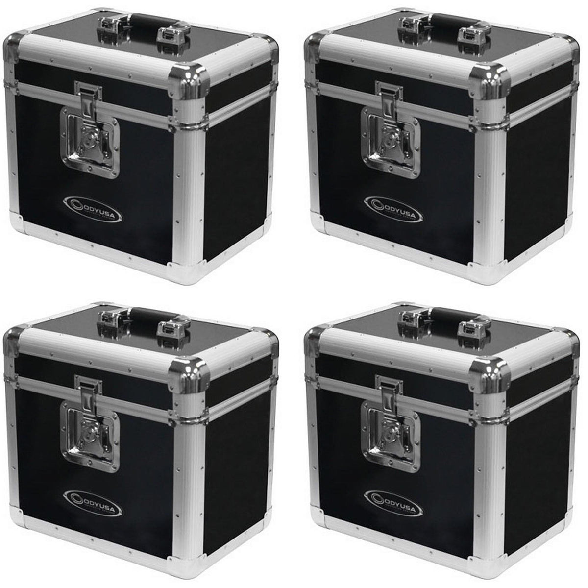 Odyssey LP Vinyl Records Utility Transport Case for 70 12 Inch Records (4 Pack)