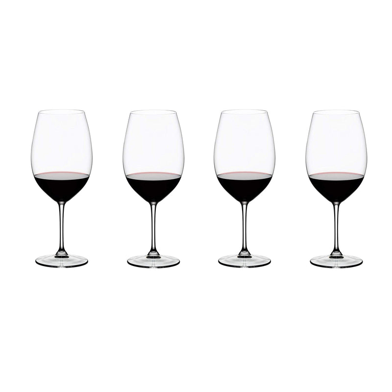 Riedel Vinum Bordeaux Grand Cru Crystal Red Wine Glass, 33.86 Ounce (8 Pack)