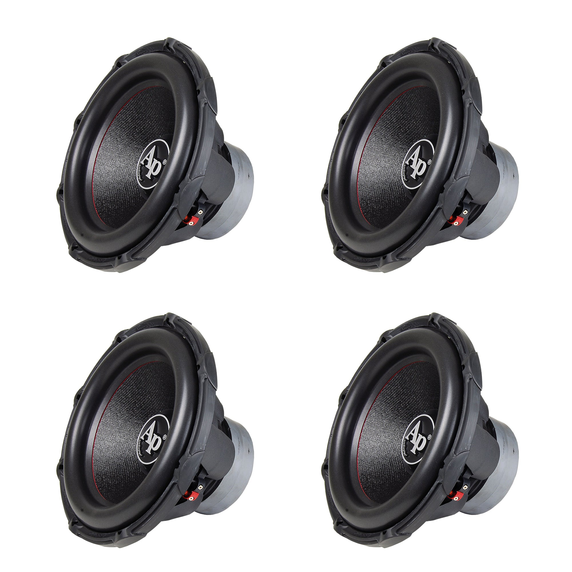 AudioPipe TXX-BD2-15 High Power 1800W 15" 4 Ohm DVC Car Audio Subwoofer (4 Pack) - VMInnovations