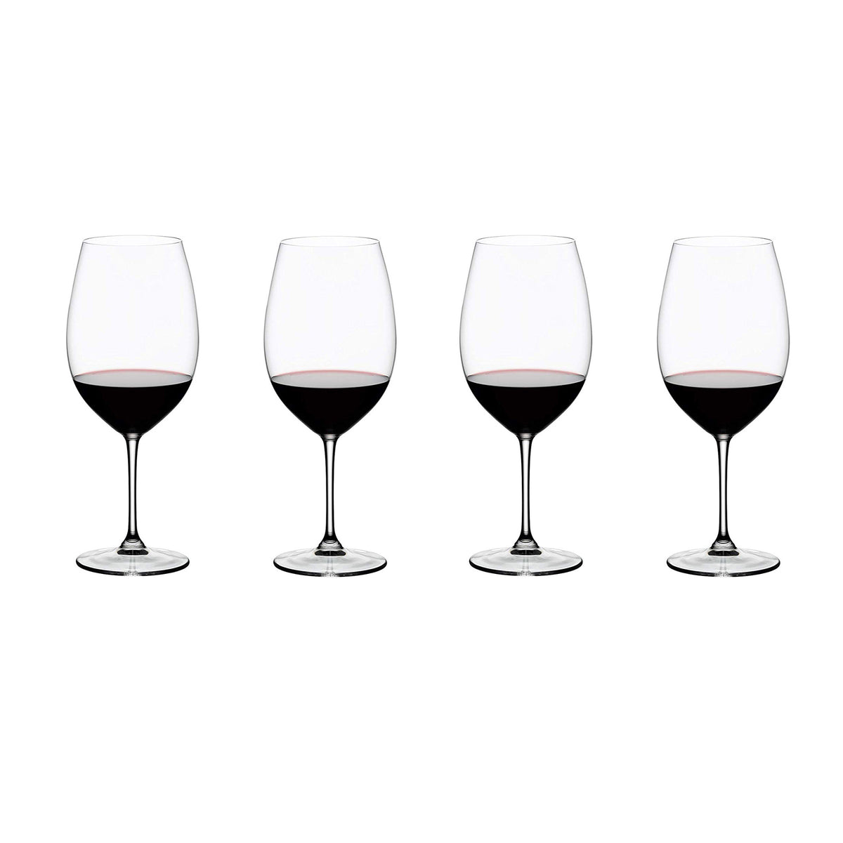 Riedel Vinum Bordeaux Grand Cru Crystal Red Wine Glass, 33.86 Ounce (4 pack)