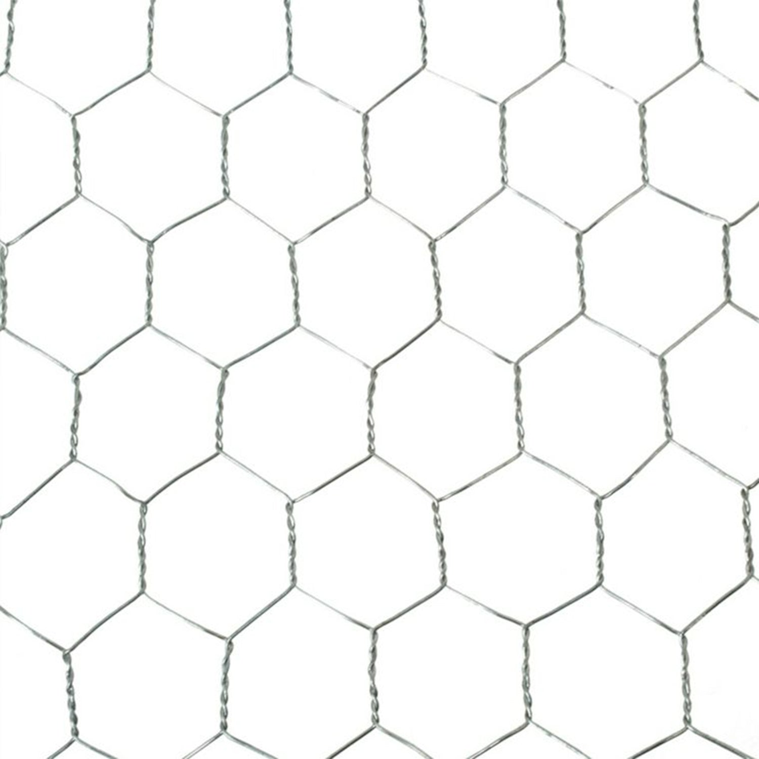 YardGard 18" x 150' 1" Mesh Hexagonal Poultry Netting Garden Wire Fence, Silver - VMInnovations