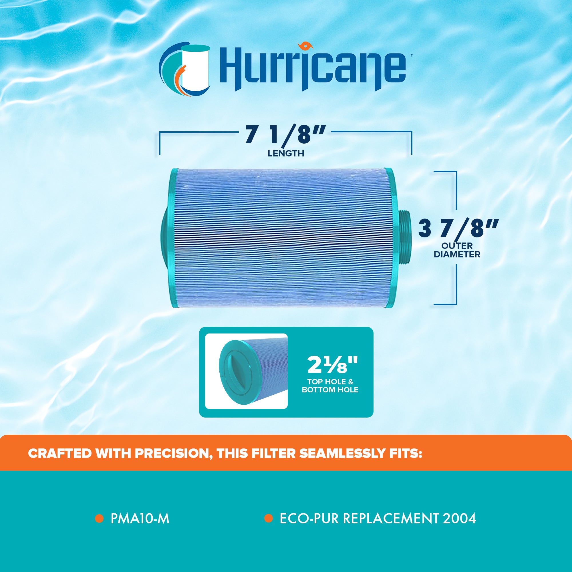 Hurricane Elite Aseptic Advanced Cartridge Filter for Eco-Pur Replacement 2004