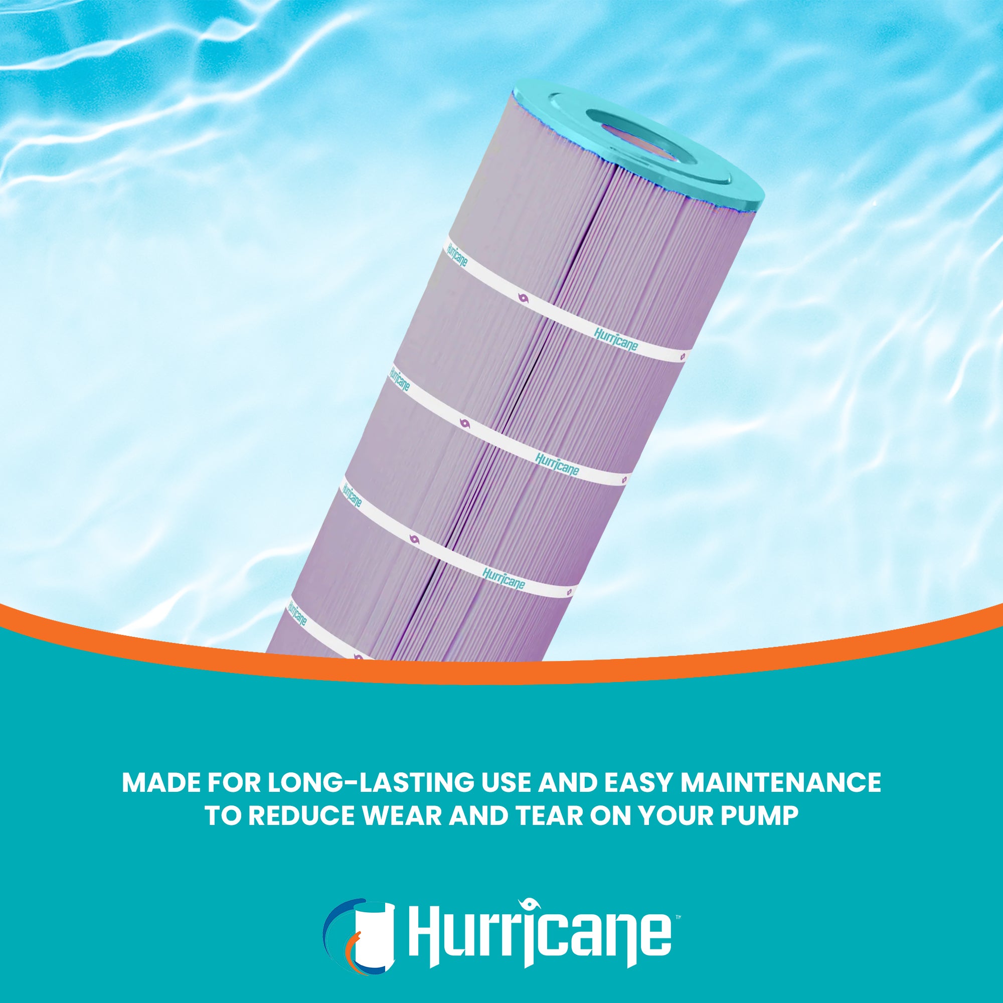 Hurricane HF8418-01P Platinum Purple Pool and Spa Filter Cartridge Replacement