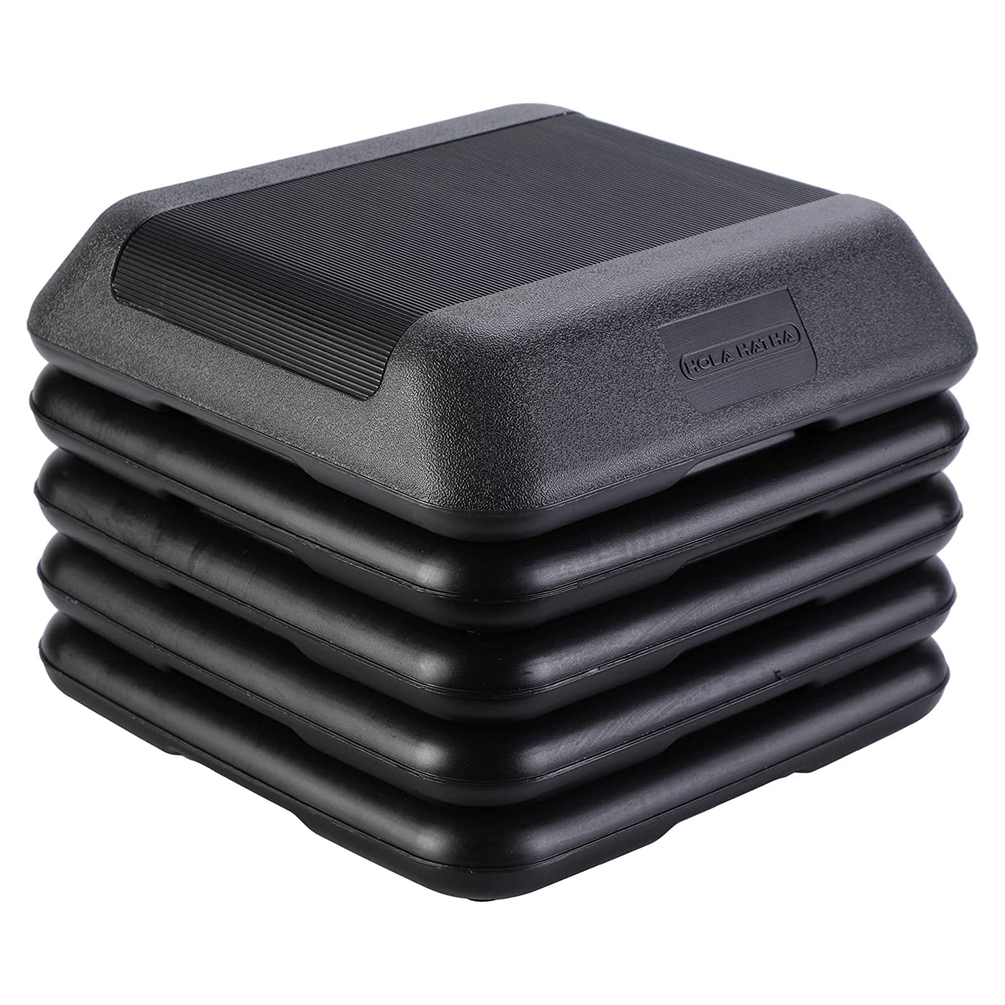 HolaHatha Aerobic High Step Platform, Home Gym Fitness Equipment with Risers - VMInnovations