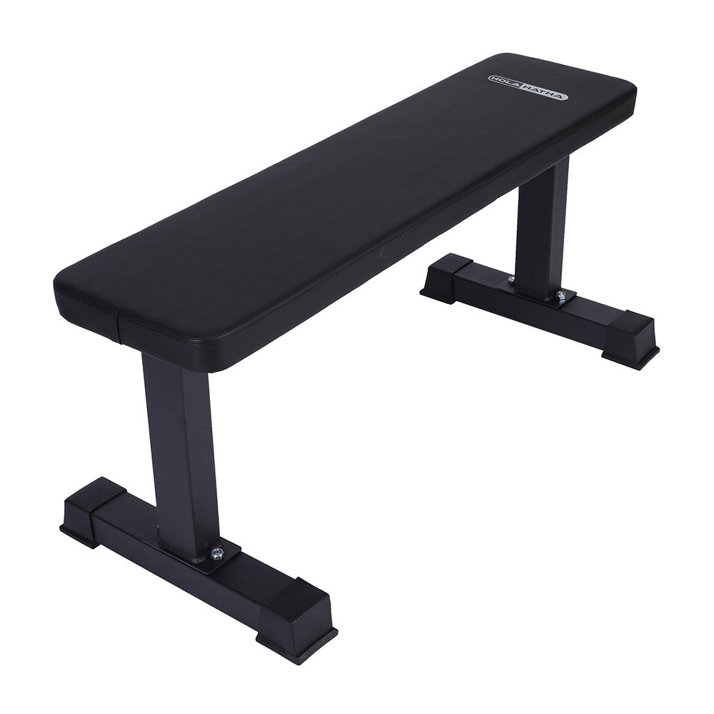 HolaHatha Steel Frame Padded Flat Freeweight Bench for Weight Lifting(For Parts) - VMInnovations