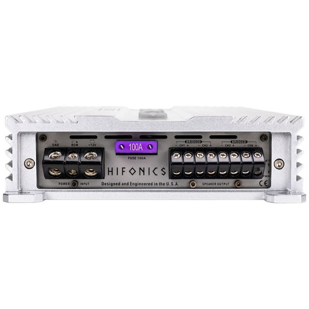 Hifonics BG-1600.4 Brutus 1600W Car Audio Subwoofer Amplifier with Wiring Kit