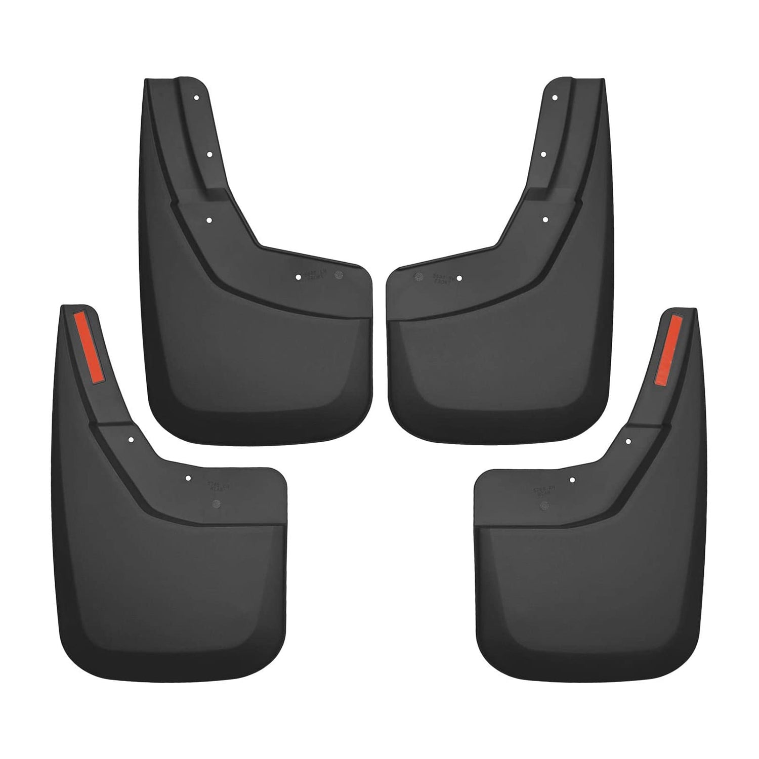 Husky Liners 56886 Single Rear and Mud Guard Set for Chevrolet Silverado, Black